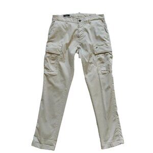 Mason's M Casual Cargo Chino Pants Mens 48 32 Bordeaux Purple Cotton Slim Fit